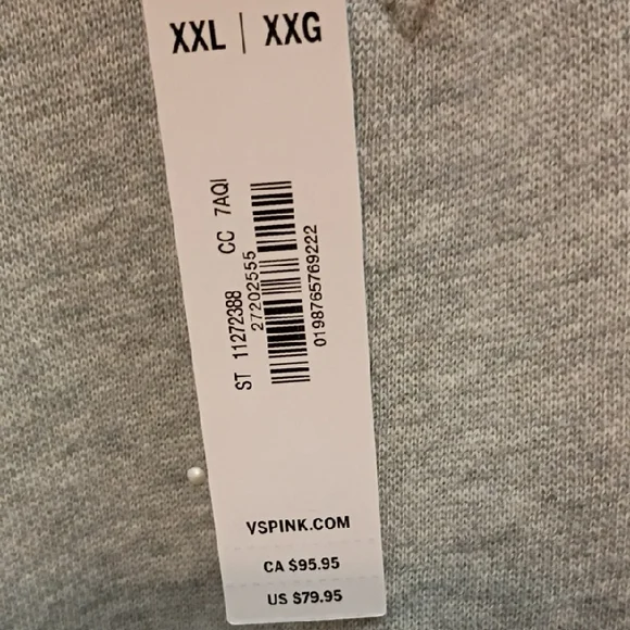 PINK Victoria's Secret Gray Sweatshirt - Picture 6 of 8